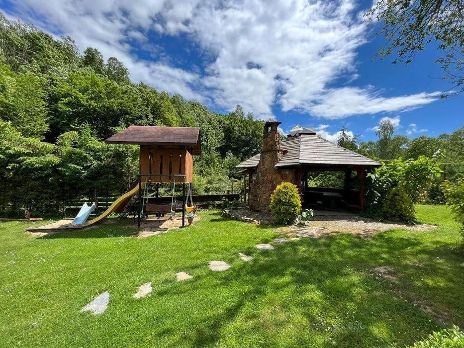 Domki Pod Skalka Baligród Exterior foto